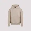Mordecai Signature Stripe Hooded Sweatshirt In Sand