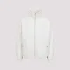 Mordecai High Collar White Jacket With Relaxed Fit