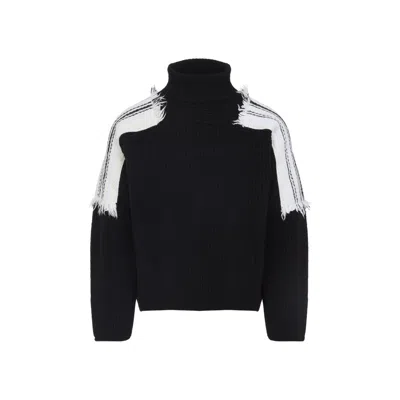MORDECAI MORDECAI JACQUARD STRIPE TURTLE NECK