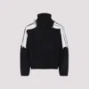 Mordecai Black Virgin Wool Jacquard Stripe Turtle Neck In Multi