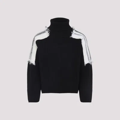 MORDECAI JACQUARD STRIPE TURTLE NECK
