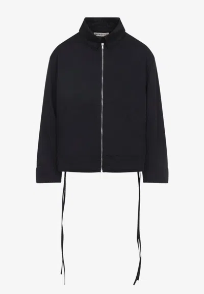 MORDECAI LAYERED ZIP-UP JACKET WITH STRAPS
