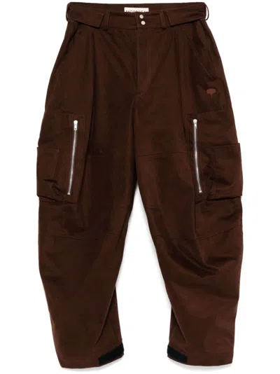 Mordecai Loose-fit Trousers In Brown