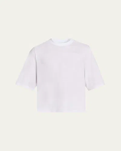Mordecai Men's Cotton Jersey Foulard-print Crewneck T-shirt In White