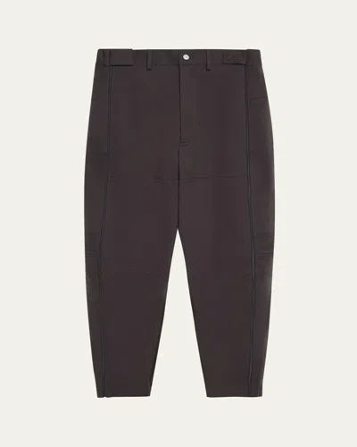Mordecai Men's Cotton Side-zip Flat-front Trousers In Gray