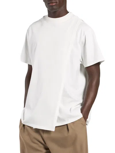 Mordecai Men's Double Layer Cotton T-shirt In White