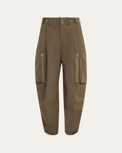 Mordecai Men's Pleated Zip Cargo Pants In Mud