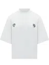 Mordecai Mini T-shirt With Front Print In White