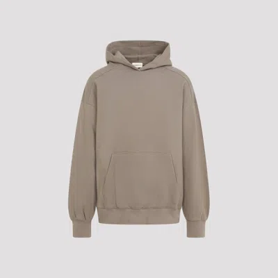 Mordecai Cozy Cotton Sweatshirt With Unique Back Stripe Detail In Grey