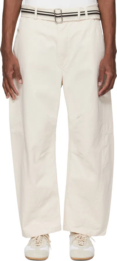 Mordecai Off-white Pockets Trousers