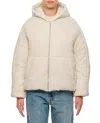 Mordecai Hooded Zippered Cotton Jacket In Neutrals