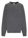 Mordecai Panelled Sweater In Gray