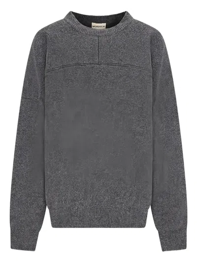 Mordecai Panelled Sweater In Gray
