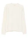 Mordecai Panelled Wool Sweater In Neutral