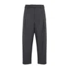 Mordecai Pleated Side-stripe Trousers In Black