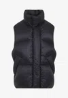 Mordecai Contemporary Black Puffer Waistcoat In Black