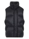 Mordecai Contemporary Black Puffer Waistcoat In Black