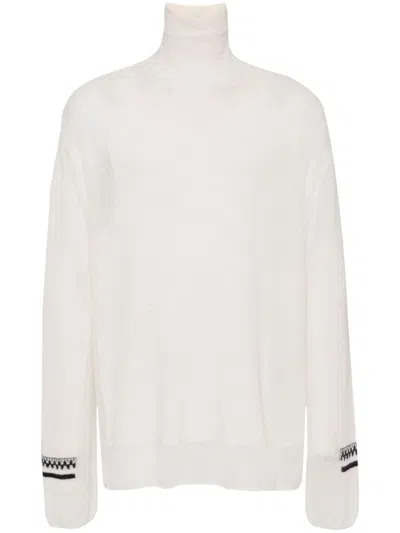 Mordecai Roll-neck Jumper In Neutrals