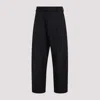Mordecai Wool Trousers In Black W Stripes