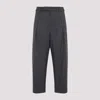 Mordecai Pleated Side-stripe Trousers In Gray