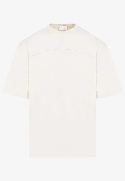 Mordecai Short-sleeved Solid T-shirt In Beige