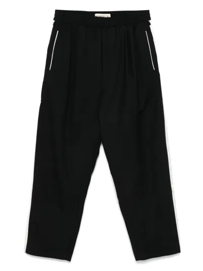 Mordecai Side-stripe Trousers In Black