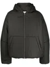 Mordecai Stripe-detail Puffer Jacket In Black