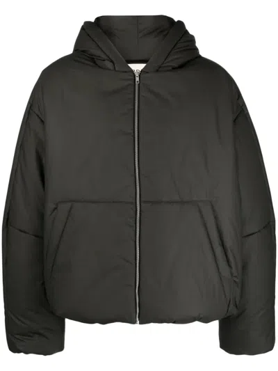 Mordecai Stripe-detail Puffer Jacket In Black