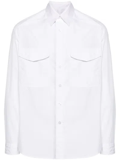 Mordecai Long-sleeved Classic Shirt In White