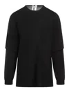 Mordecai Double Layer Sweater Fresco In Black