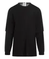 Mordecai Double Layer Sweater Fresco In Black