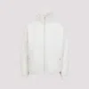 Mordecai High Collar White Jacket With Relaxed Fit In White