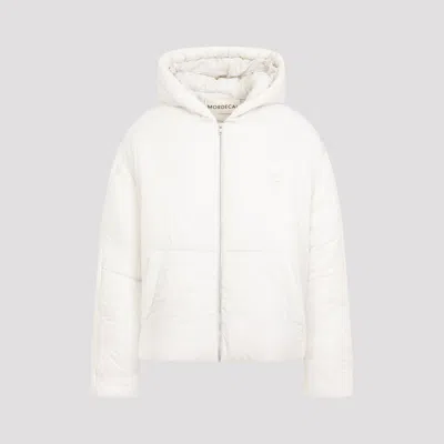 MORDECAI WHITE PADDED HOODED NYLON JACKET