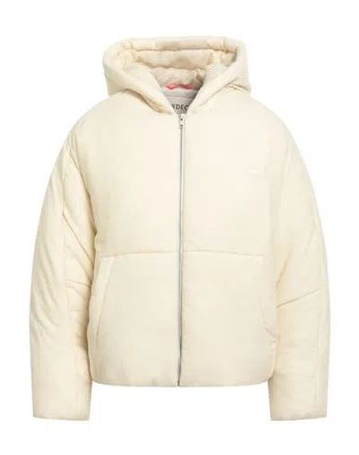 Mordecai Woman Puffer Cream Size M Virgin Wool, Wool, Acrylic, Polyamide, Elastane