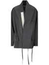 Mordecai Kimono Suit Jacket In Grey