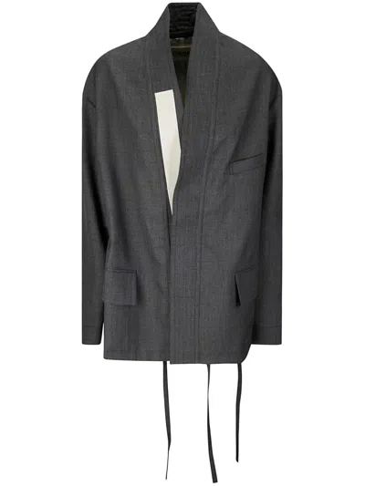 MORDECAI WRAP SUIT JACKET
