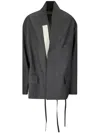 Mordecai Kimono Suit Jacket In Grey