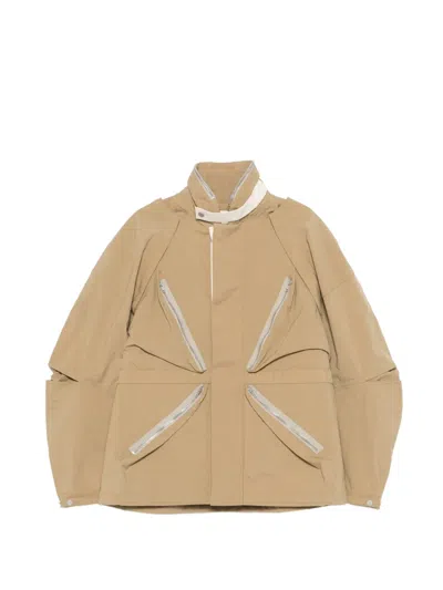 Mordecai Zip Jacket In Brown