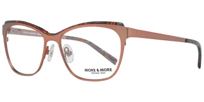 More & More 50513 Women's Glasses, Brown, Size 52