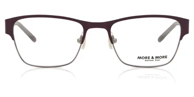 More & More 50515 Women's Glasses, Purple, Size 52