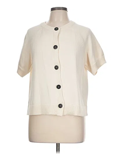 Pre-owned More & More Cardigan Sweater In Ivory