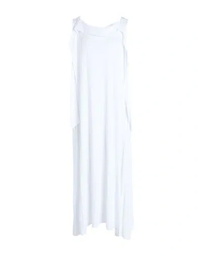 More By Siste's Woman Midi Dress White Size S Viscose, Elastane