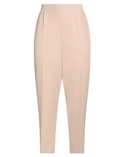 More By Siste's Woman Pants Beige Size Xl Polyester, Elastane