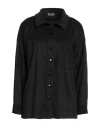 More By Siste's Woman Shirt Black Size M Polyester, Elastane