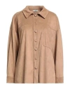 More By Siste's Woman Shirt Camel Size M Polyester, Elastane