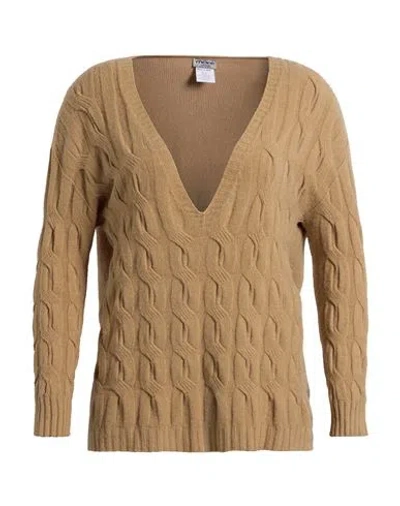 More By Siste's Woman Sweater Camel Size S Viscose, Polyester, Polyamide In Sand