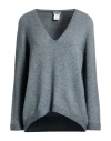 More By Siste's Woman Sweater Grey Size S Viscose, Polyester, Polyamide In Gray