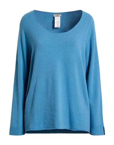 More By Siste's Woman Sweater Light Blue Size L Viscose, Wool, Polyamide