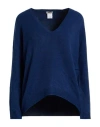 More By Siste's Woman Sweater Navy Size S Viscose, Polyester, Polyamide In Blue