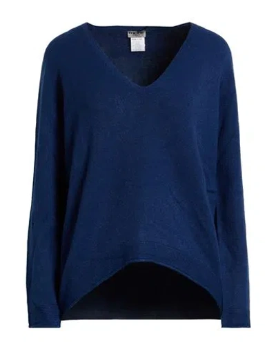 More By Siste's Woman Sweater Navy Size S Viscose, Polyester, Polyamide In Blue